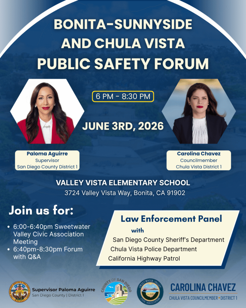 Bonita-Chula Vista Public Safety Forum 6.3.2026