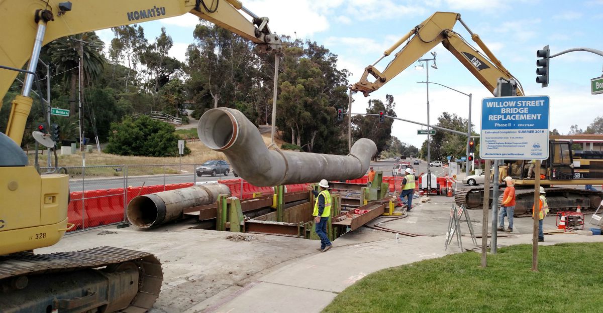 Sweetwater Water District 36-inch transmission main pipeline replacement project in Bonita Valley will be from December 2019 through December 2020.